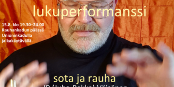 Sota ja rauha – hiljainen lukuperformanssi