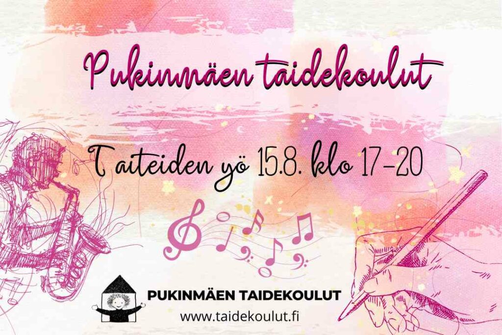 Monitaiteellinen ilta Pukinmäen taidekoululla