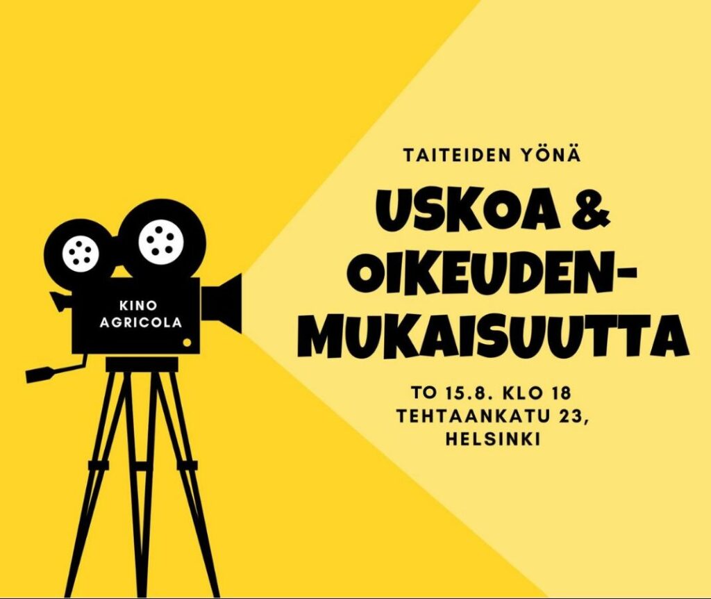 Kino Agricola – Uskoa ja oikeudenmukaisuutta (‘Faith and justice’)